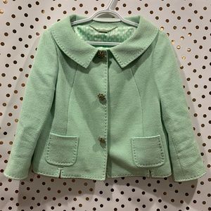 Elie Tahari Mint Green Tweed Blazer